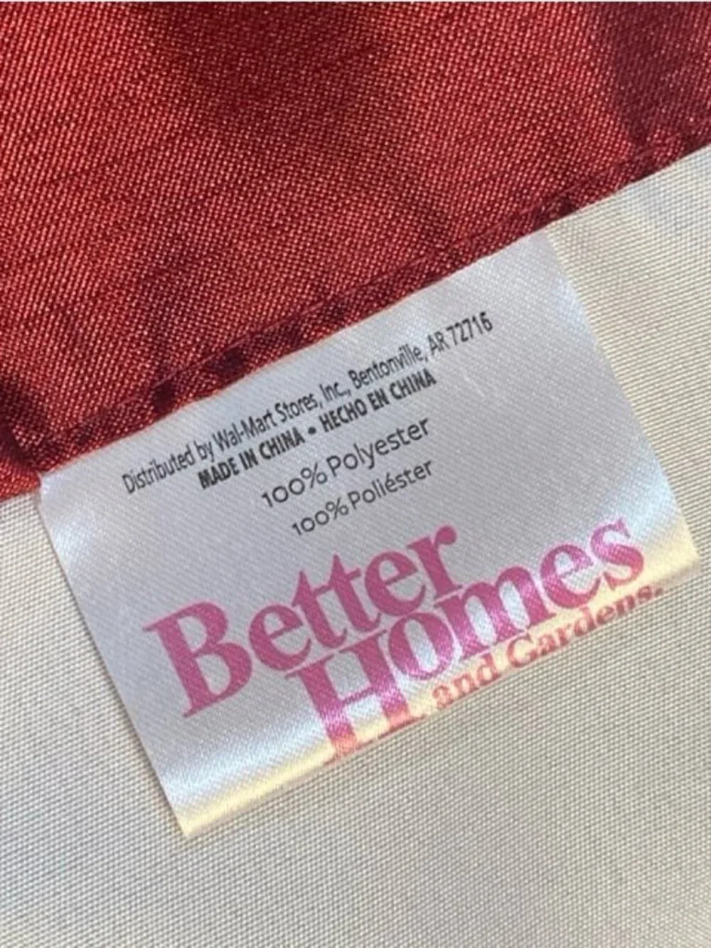 Better Homes & Gardens 2 Dark Red Curtain Panels Rod Pocket (54” W X 64” L)